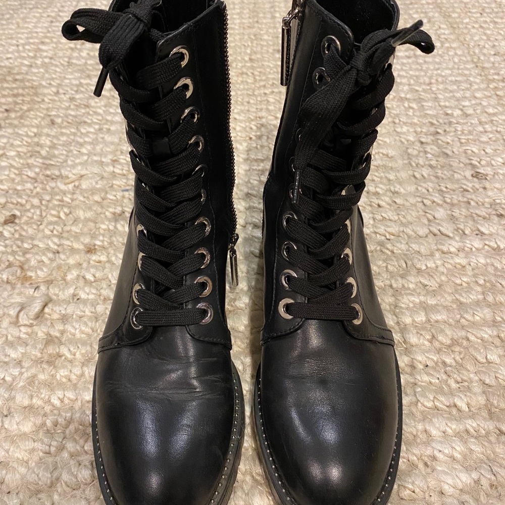 Zara Combat Style Zip Boots